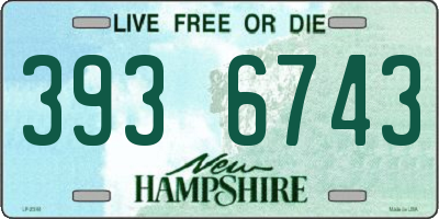 NH license plate 3936743