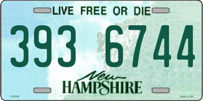 NH license plate 3936744