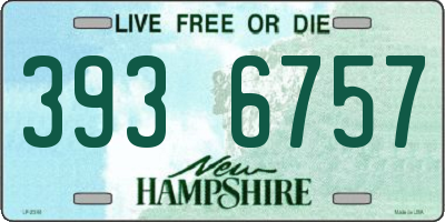 NH license plate 3936757