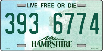 NH license plate 3936774