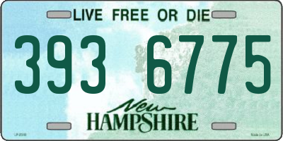 NH license plate 3936775