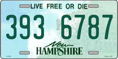 NH license plate 3936787