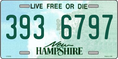 NH license plate 3936797