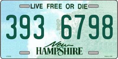NH license plate 3936798