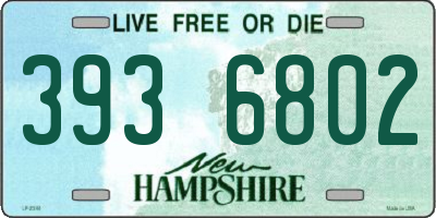 NH license plate 3936802