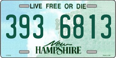 NH license plate 3936813