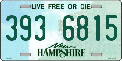 NH license plate 3936815