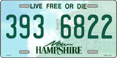 NH license plate 3936822