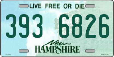 NH license plate 3936826