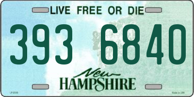 NH license plate 3936840