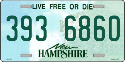 NH license plate 3936860