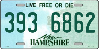 NH license plate 3936862