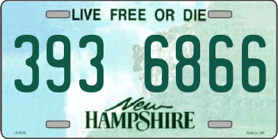 NH license plate 3936866