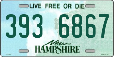 NH license plate 3936867