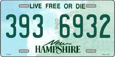NH license plate 3936932