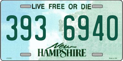 NH license plate 3936940