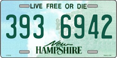NH license plate 3936942