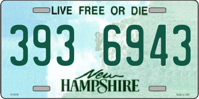 NH license plate 3936943
