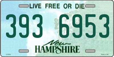NH license plate 3936953