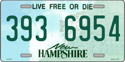 NH license plate 3936954