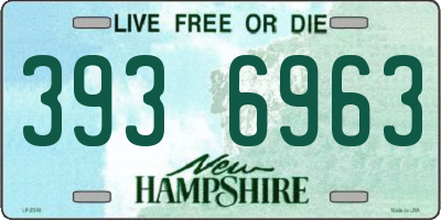 NH license plate 3936963