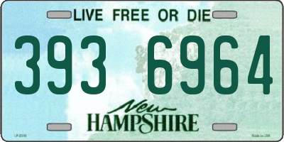 NH license plate 3936964
