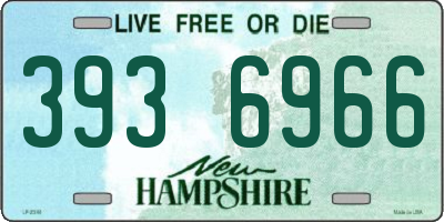 NH license plate 3936966