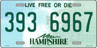 NH license plate 3936967