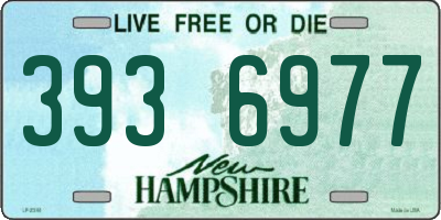 NH license plate 3936977