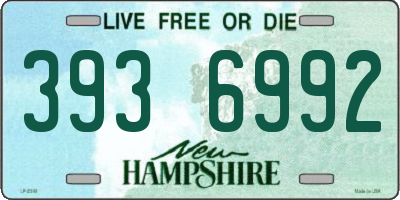 NH license plate 3936992