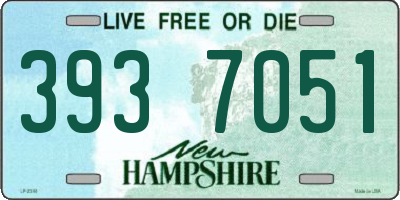 NH license plate 3937051