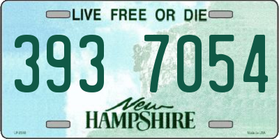 NH license plate 3937054