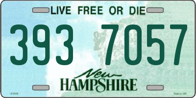 NH license plate 3937057
