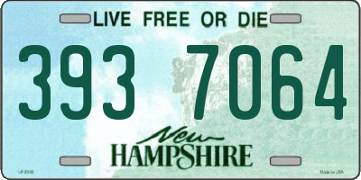 NH license plate 3937064