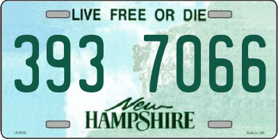 NH license plate 3937066