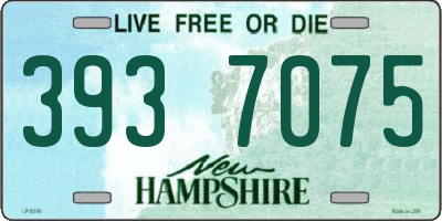 NH license plate 3937075