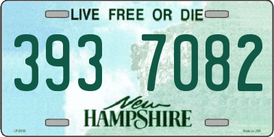 NH license plate 3937082