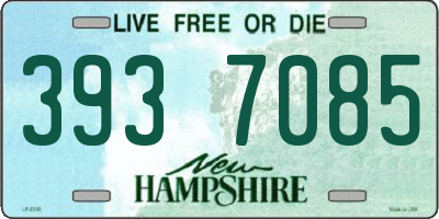 NH license plate 3937085