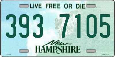 NH license plate 3937105