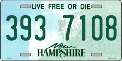 NH license plate 3937108