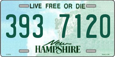 NH license plate 3937120