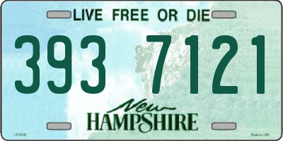NH license plate 3937121