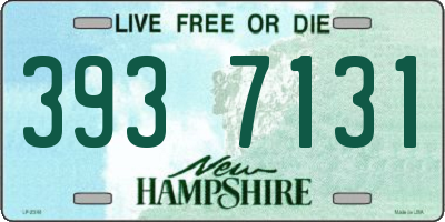 NH license plate 3937131