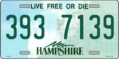 NH license plate 3937139