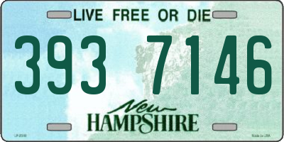 NH license plate 3937146