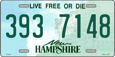 NH license plate 3937148