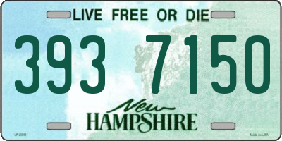 NH license plate 3937150