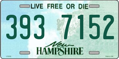 NH license plate 3937152