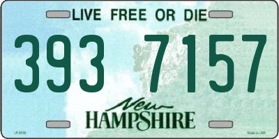 NH license plate 3937157