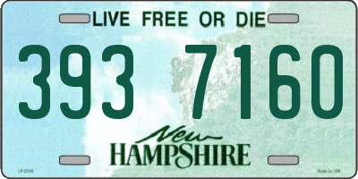 NH license plate 3937160